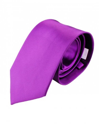 Corbata de seda violeta
