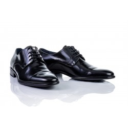 Zapatos Vestir Hombre Piel Negra Florentic Cordones Zapatos Elegante