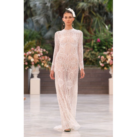 Vestido Novia Transparente | Novia Glamour | Brillantes y Pedrería