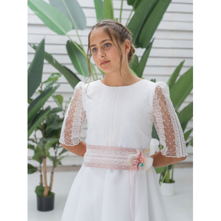 HUELVA | Vestido comunión | Tul Bordado y Organza