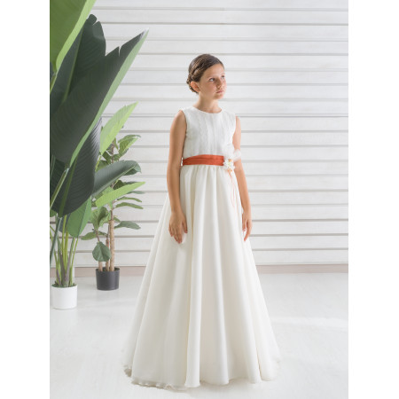 HALCÓN | Vestido Comunión | Gazar RústicoFajin Flor Caldera | Oswaldo Machín