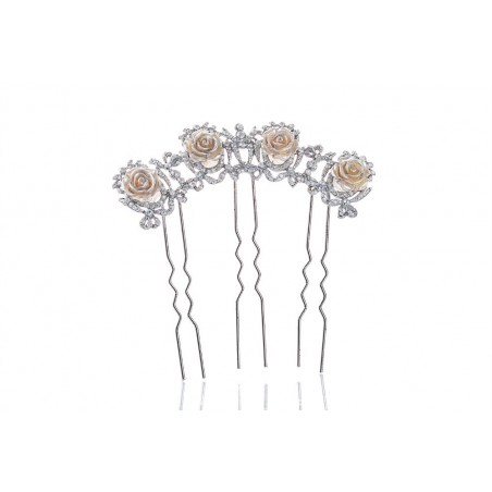 Conjunto de horquillas de rosas