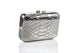 Clutch metálico con estampado serpiente
