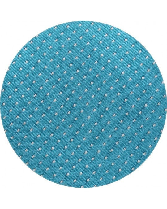 Corbata verde agua/azul /marino- con puntos blancos