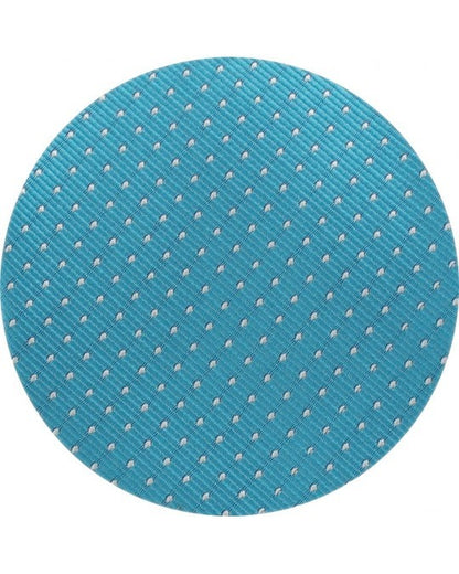 Corbata verde agua/azul /marino- con puntos blancos