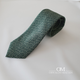Corbata verde con estampado de flores