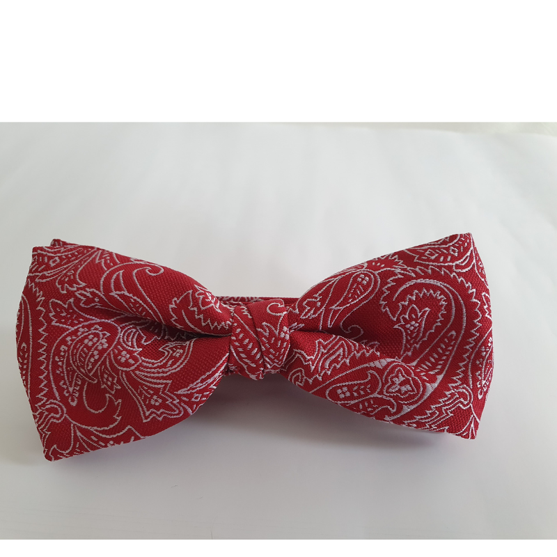 Pajarita roja con dibujo