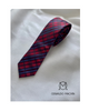 Corbata de cuadros roja, azul marino