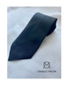 Corbata en color negro, estampado cachemir