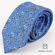 Corbata azul con estampado de cachemir azul marino