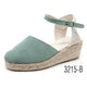 Alpargatas serraje verde aqua