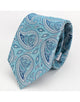 CORBATA AZUL CON ESTAMPADO DE CACHEMIR