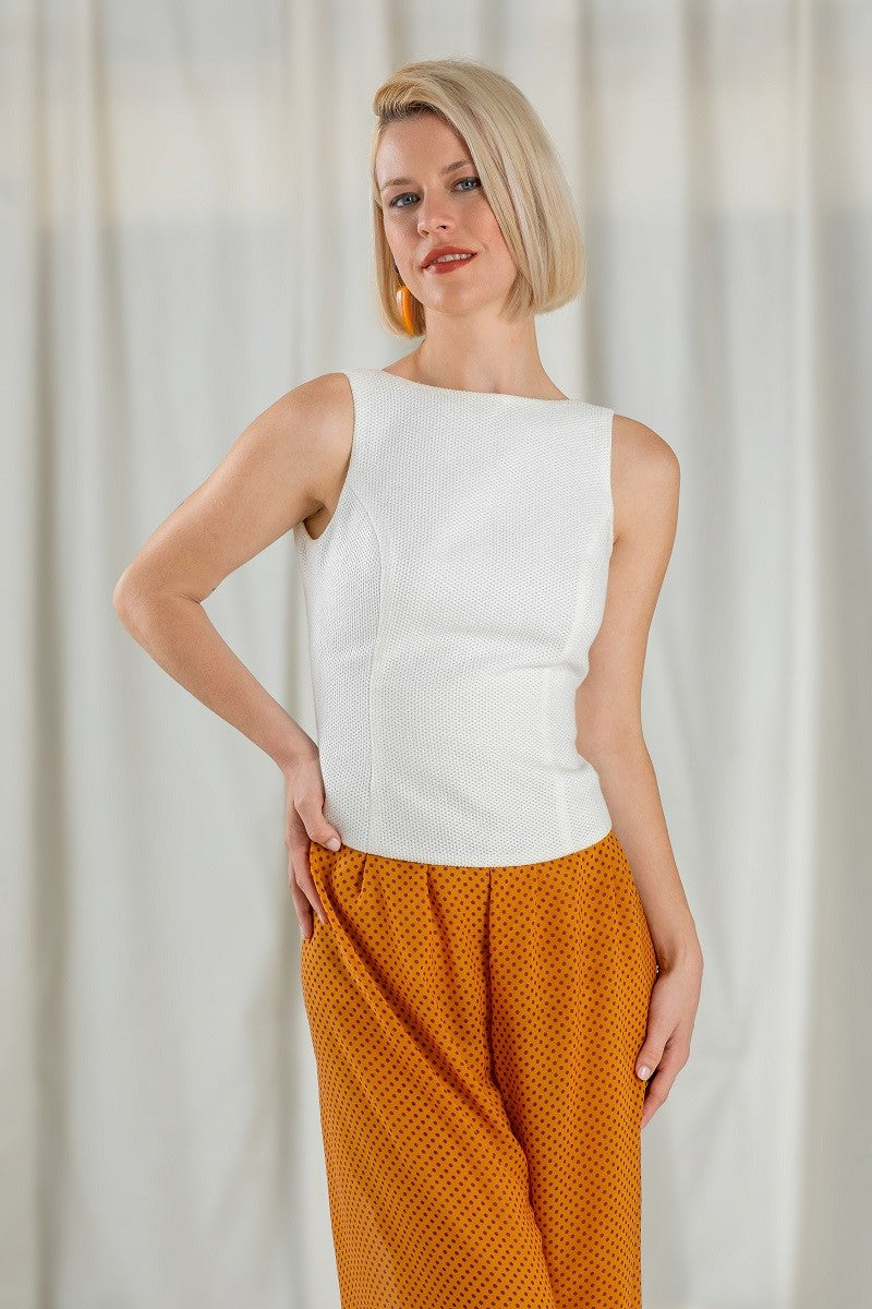 Blusa de Piqué Blanco