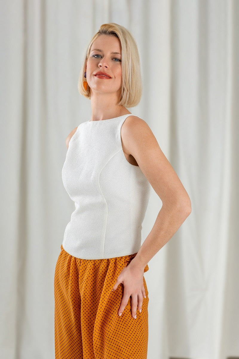 Blusa de Piqué Blanco