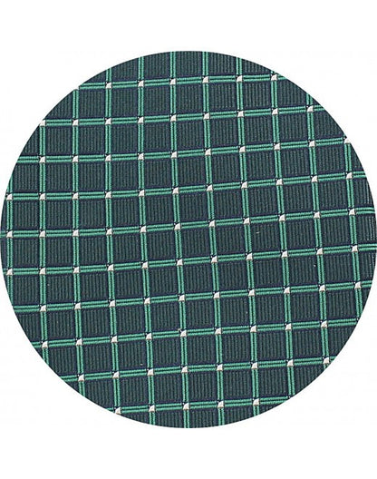 Corbata Verde Patrón Cuadrícula Geométrica