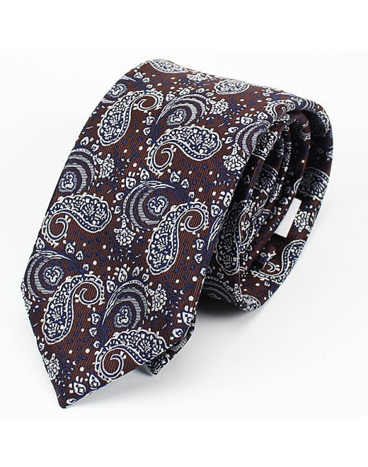 Corbata Hombre Marrón Cachemire