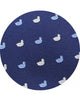 Corbata Azul con Bordado de Patitos Azules y Blancos