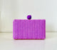 Bolso Clutch en Rafia Color Violeta