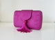 Bolso Antelina Púrpura con Borla