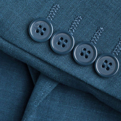 Traje Hombre Azul Elegante Corte Clásico