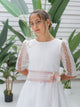 HUELVA | Vestido de Comunión Romántico en Tul Bordado y Organza