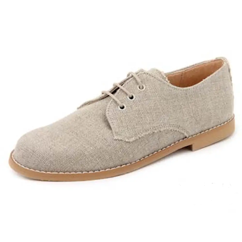 Zapato de comunión niño en lino natural