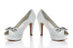 Peep toe cristal piel blanco