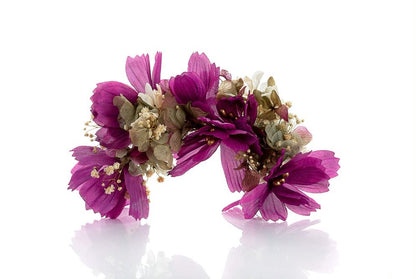 Tocado flores preservadas