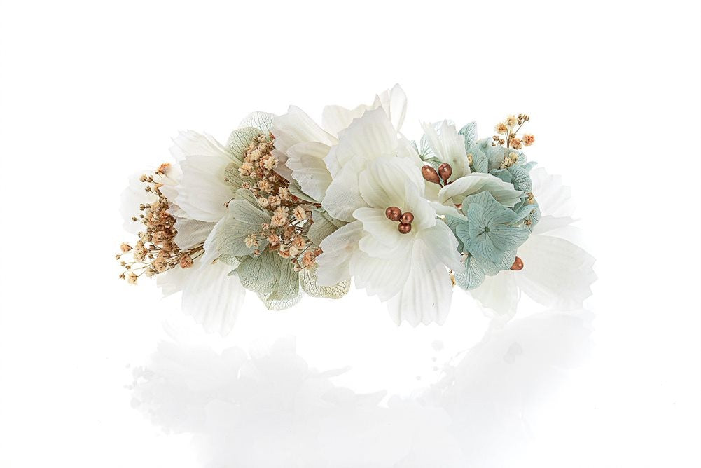 Tocado flores preservadas