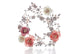 Peina de cristal y flores