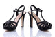 Sandalia glitter negro