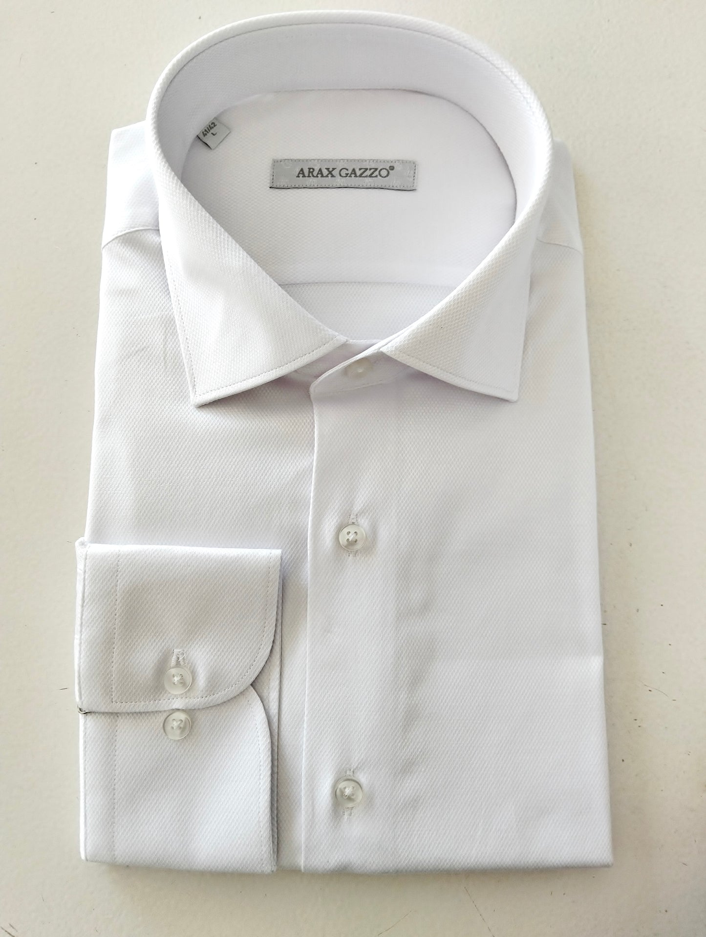 Camisa Hombre en Micro-Piqué Blanco